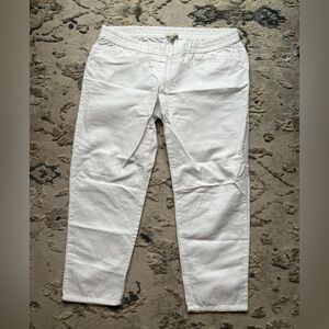 GAP White Maternity Waist Pants